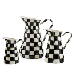 Courtly Check Enamel Practical Pitcher - Medium|MacKenzie-Childs Online