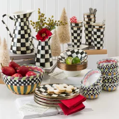 Courtly Check Enamel Practical Pitcher - Medium|MacKenzie-Childs Online