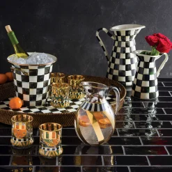 Courtly Check Enamel Practical Pitcher - Medium|MacKenzie-Childs Online