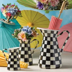 Courtly Check Enamel Practical Pitcher - Small|MacKenzie-Childs Online