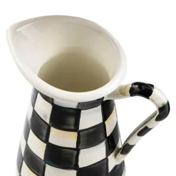 Courtly Check Enamel Practical Pitcher - Small|MacKenzie-Childs Online