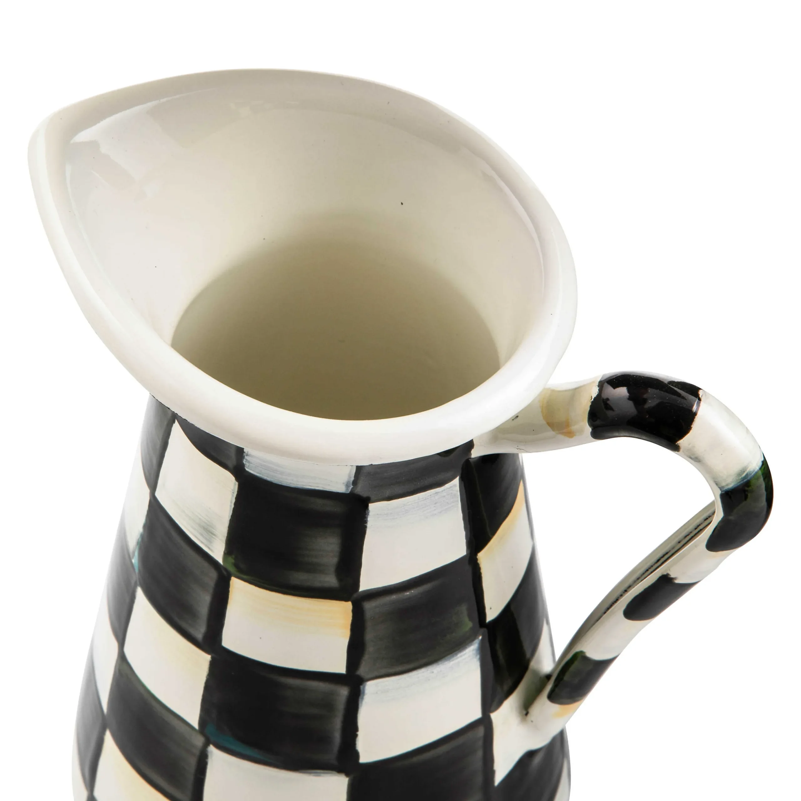 Courtly Check Enamel Practical Pitcher - Small|MacKenzie-Childs Online