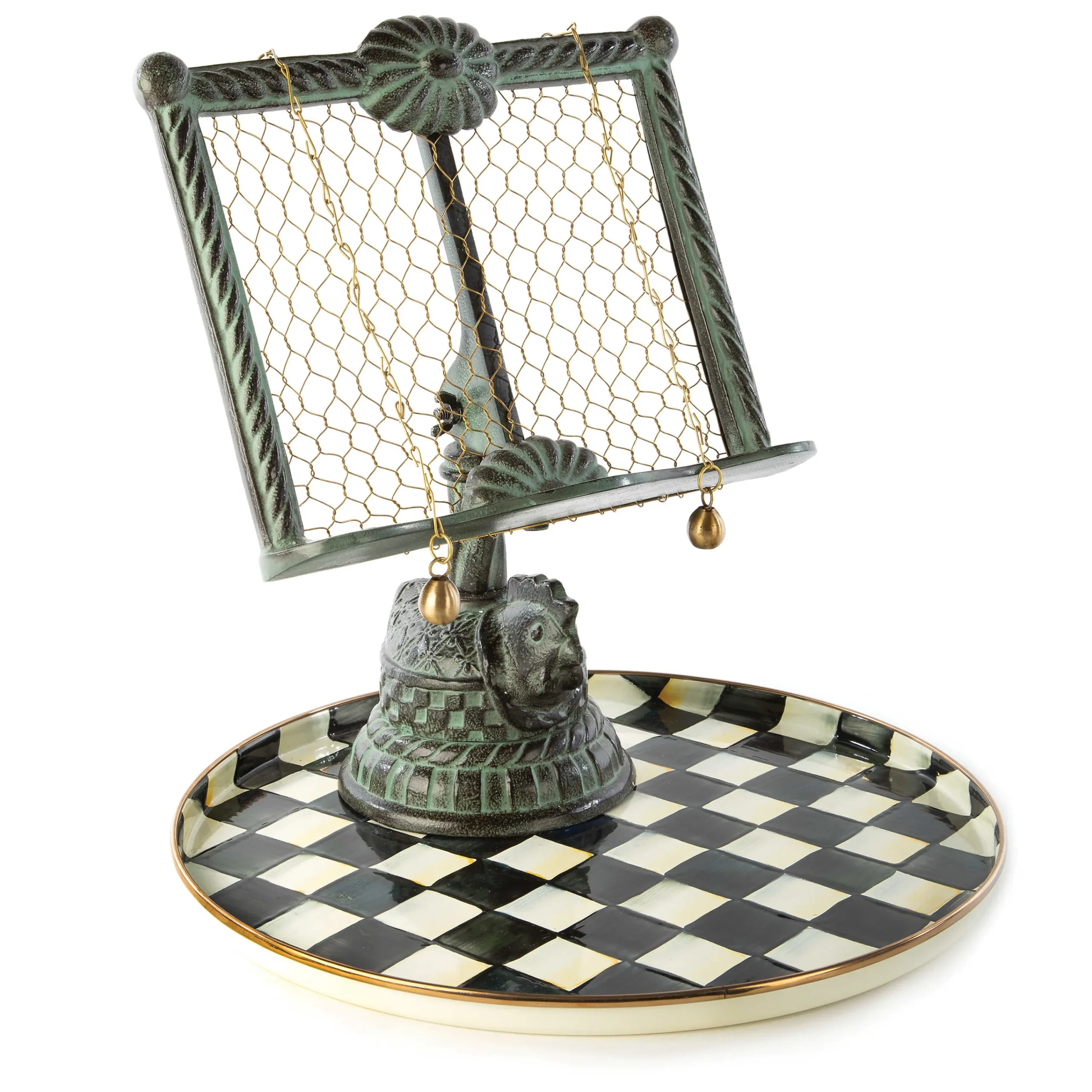 Courtly Check Enamel Round Tray|MacKenzie-Childs Outlet