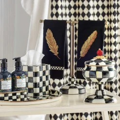Courtly Check Enamel Round Tray|MacKenzie-Childs Outlet