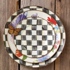 Courtly Check Enamel Salad/Dessert Plate|MacKenzie-Childs Online