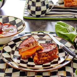 Courtly Check Enamel Salad/Dessert Plate|MacKenzie-Childs Online