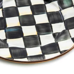 Courtly Check Enamel Salad/Dessert Plate|MacKenzie-Childs Online