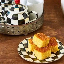 Courtly Check Enamel Salad/Dessert Plate|MacKenzie-Childs Online