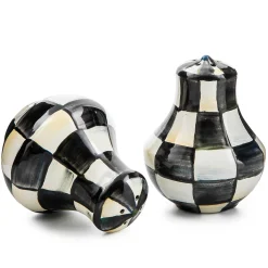 Courtly Check Enamel Salt & Pepper Shakers|MacKenzie-Childs Clearance