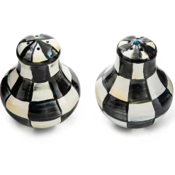 Courtly Check Enamel Salt & Pepper Shakers|MacKenzie-Childs Clearance