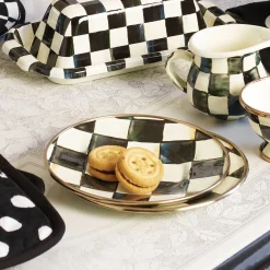Courtly Check Enamel Saucer|MacKenzie-Childs
