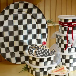 Courtly Check Enamel Serving Platter|MacKenzie-Childs New