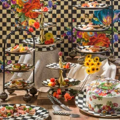 Courtly Check Enamel Serving Platter|MacKenzie-Childs New