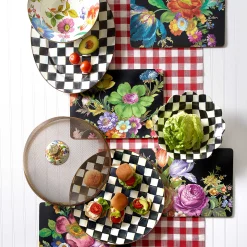 Courtly Check Enamel Serving Platter|MacKenzie-Childs New
