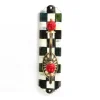 Courtly Check Enamel Single Wall Hook|MacKenzie-Childs Outlet