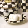 Courtly Check Enamel Soap Dish|MacKenzie-Childs Clearance