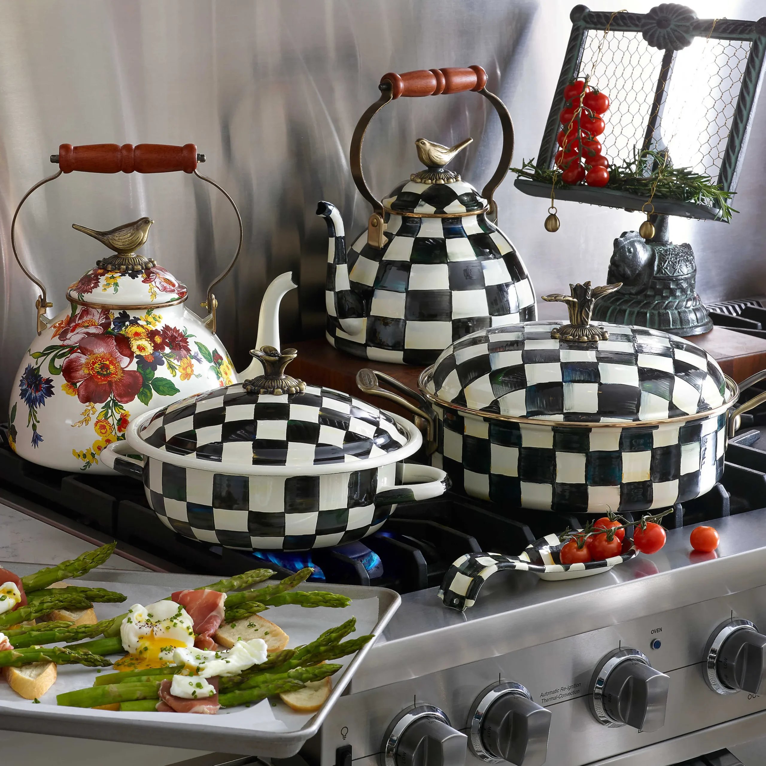 Courtly Check Enamel Spoon Rest|MacKenzie-Childs Discount