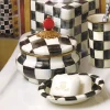 Courtly Check Enamel Squashed Pot|MacKenzie-Childs Discount