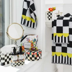 Courtly Check Enamel Standard Tissue Box Cover|MacKenzie-Childs Outlet