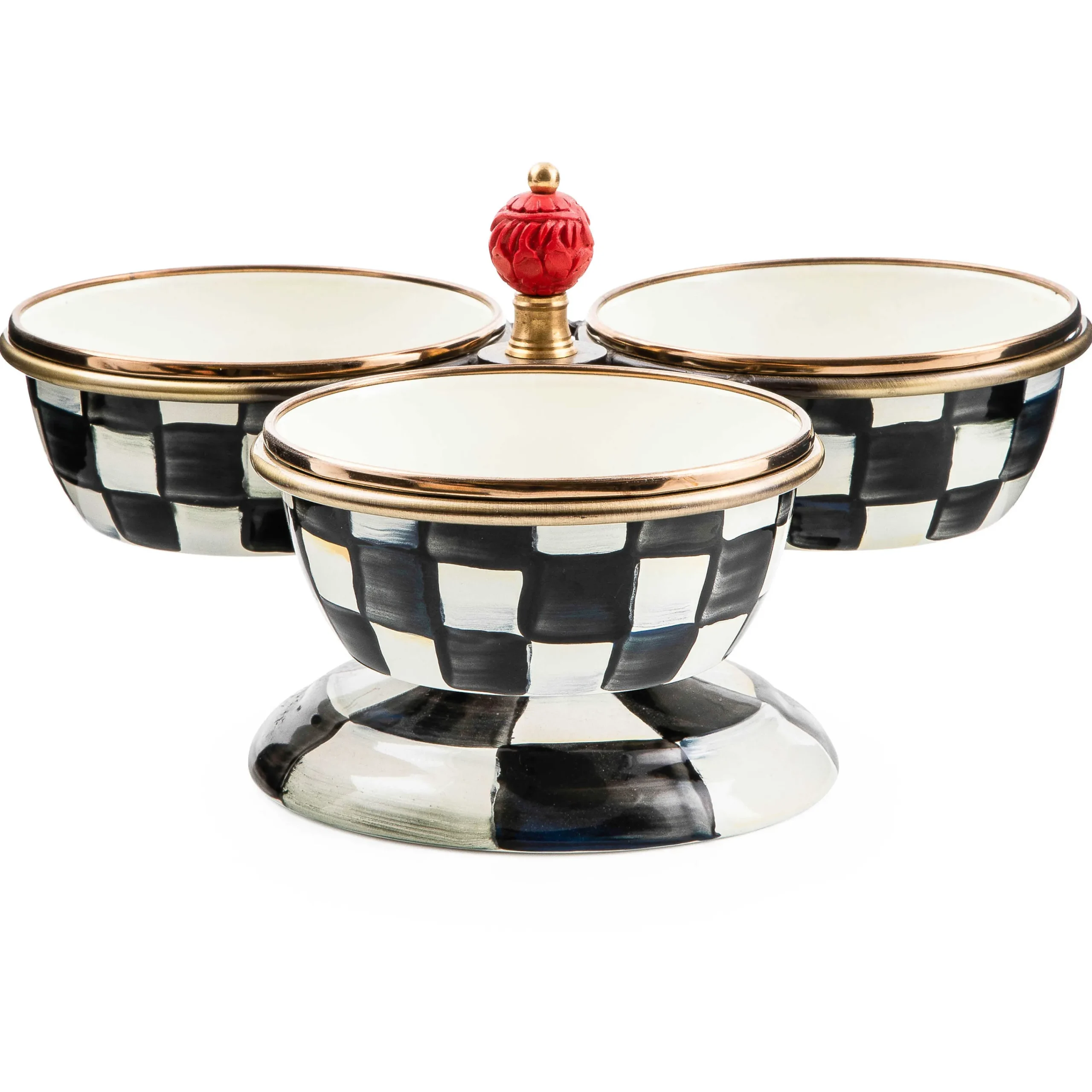 Courtly Check Enamel Triplicity|MacKenzie-Childs Sale