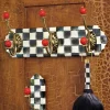 Courtly Check Enamel Triple Wall Hook|MacKenzie-Childs Hot