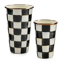 Courtly Check Enamel Tumbler - 10 Ounce|MacKenzie-Childs Sale