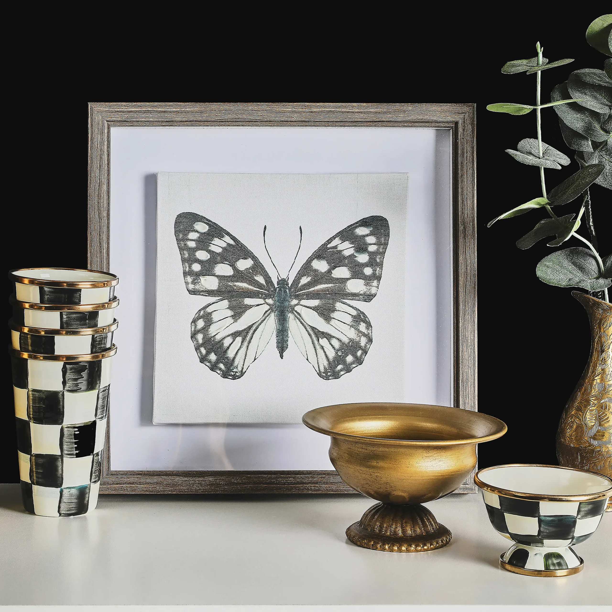 Courtly Check Enamel Tumbler - 10 Ounce|MacKenzie-Childs Sale