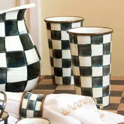Courtly Check Enamel Tumbler - 20 Ounce|MacKenzie-Childs