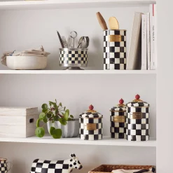 Courtly Check Enamel Utensil Holder|MacKenzie-Childs New