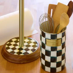 Courtly Check Enamel Utensil Holder|MacKenzie-Childs New