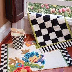 Courtly Check Enamel Waste Bin|MacKenzie-Childs Online
