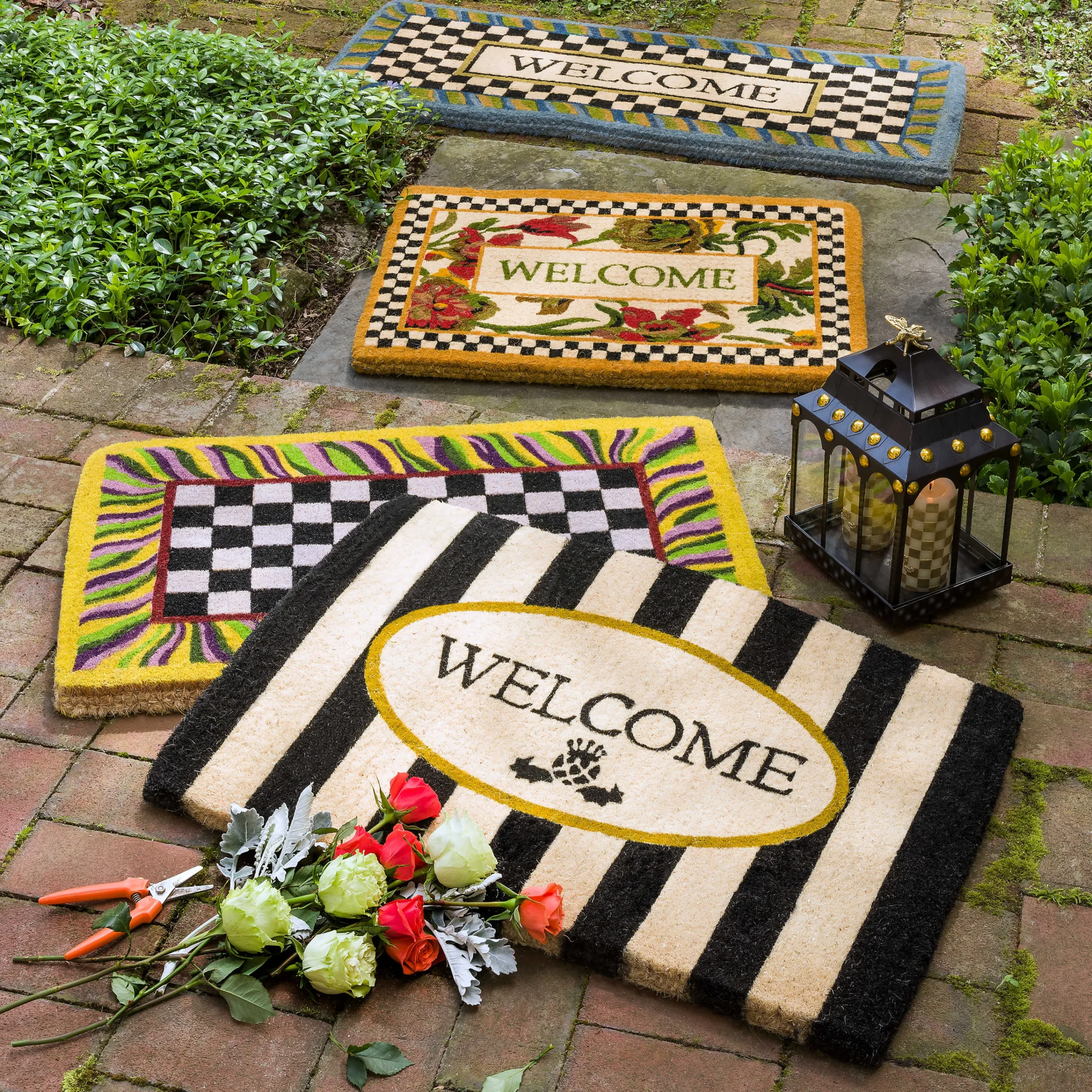 Courtly Check Entrance Mat|MacKenzie-Childs New
