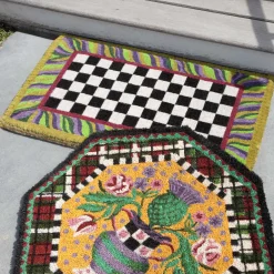 Courtly Check Entrance Mat|MacKenzie-Childs New