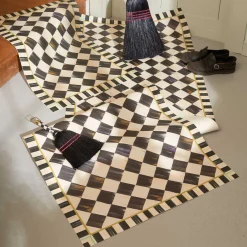 Courtly Check Floor Mat - 2'6" X 8' Runner|MacKenzie-Childs