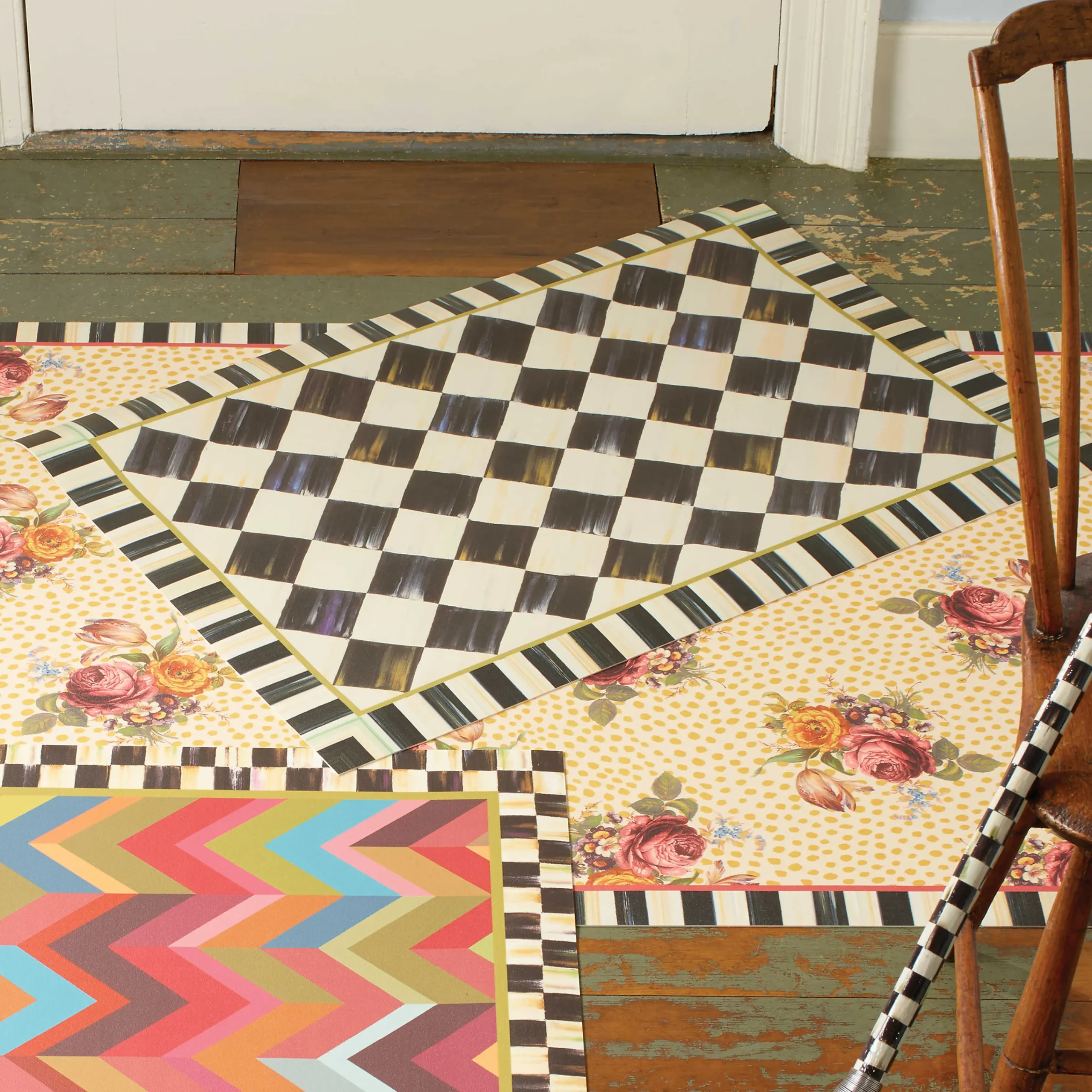 Courtly Check Floor Mat - 2' X 3'|MacKenzie-Childs New