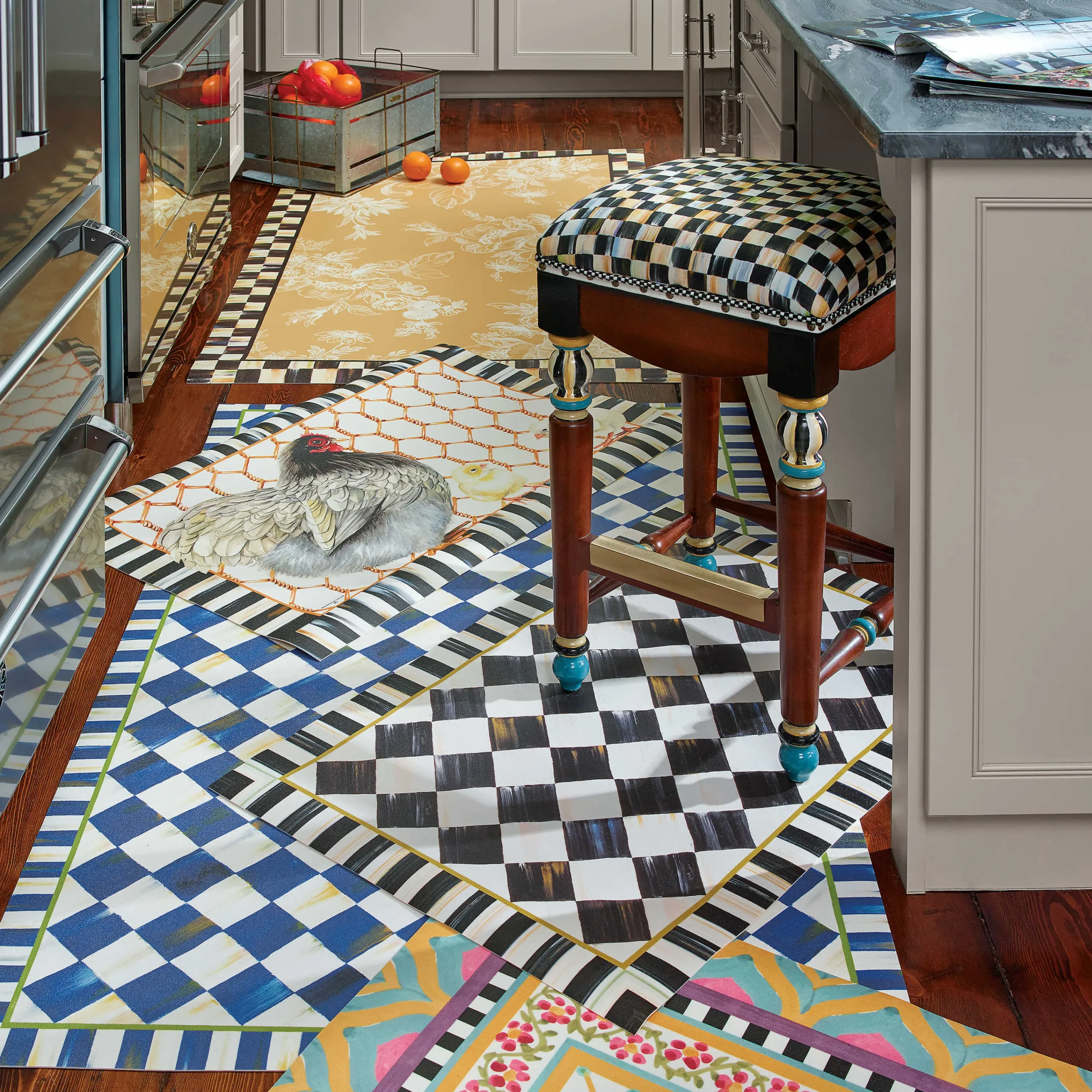 Courtly Check Floor Mat - 2' X 3'|MacKenzie-Childs New