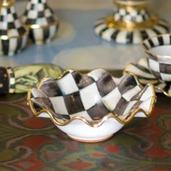 Courtly Check Fluted Breakfast Bowl|MacKenzie-Childs Best
