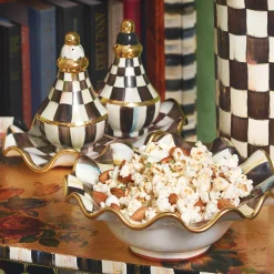 Courtly Check Fluted Breakfast Bowl|MacKenzie-Childs Best