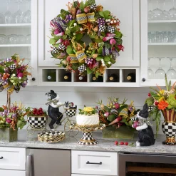 Courtly Check Fluted Cake Stand|MacKenzie-Childs Outlet