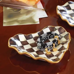 Courtly Check Fluted Heart Plate|MacKenzie-Childs Online