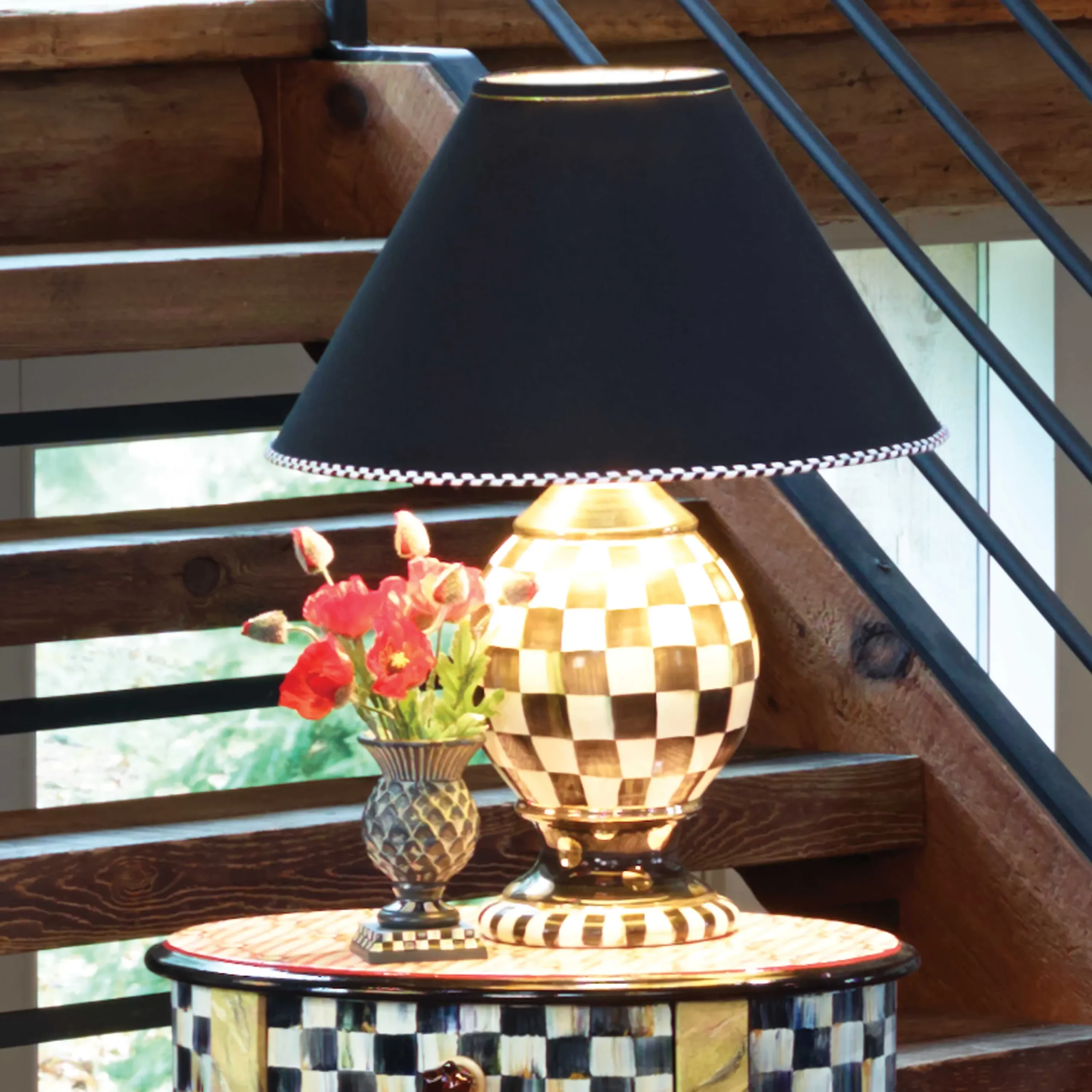 Courtly Check Globe Lamp|MacKenzie-Childs Best