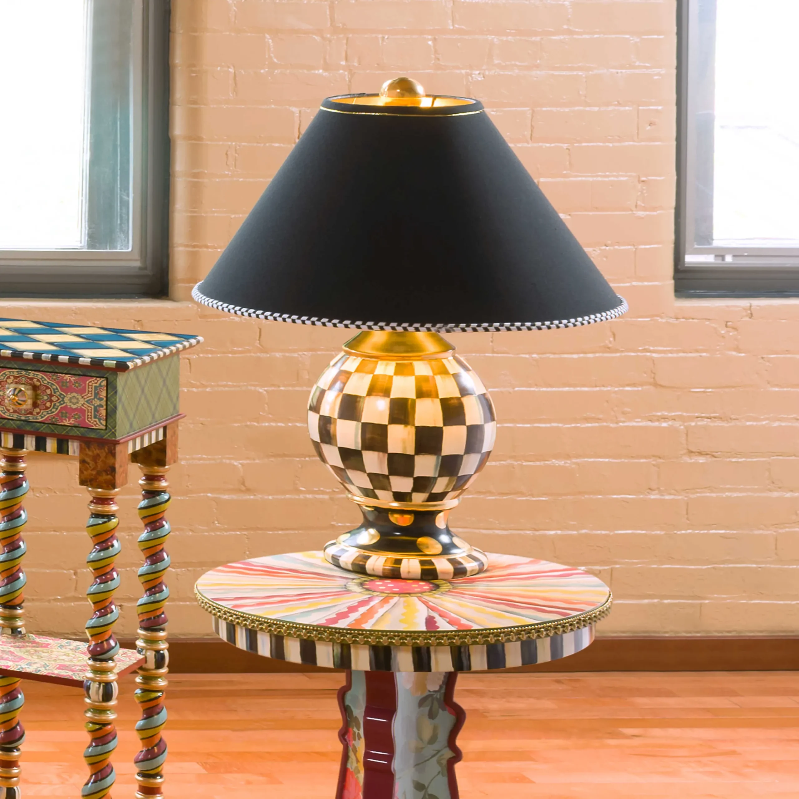Courtly Check Globe Lamp|MacKenzie-Childs Best