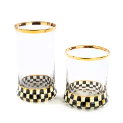 Courtly Check Highball Glass|MacKenzie-Childs Outlet
