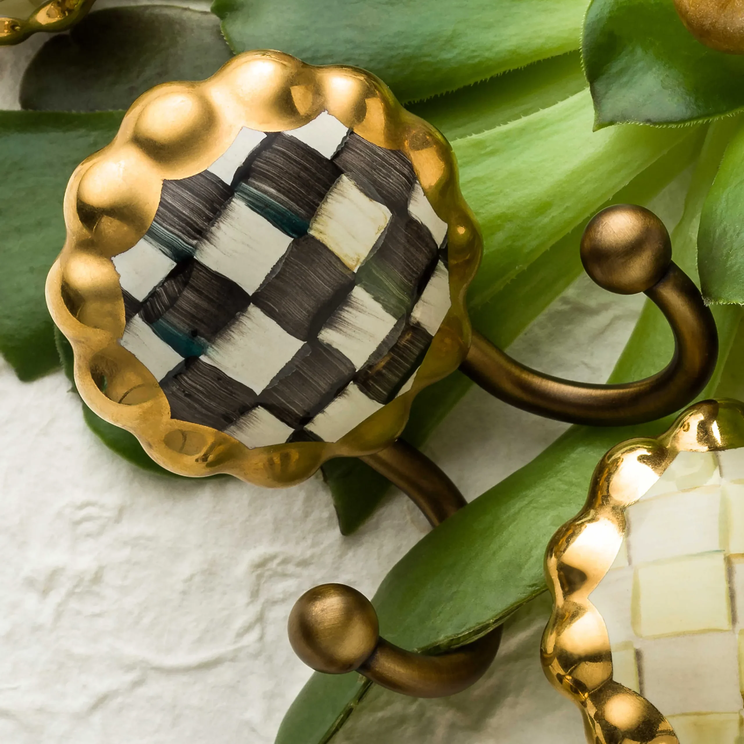 Courtly Check Hook|MacKenzie-Childs Sale