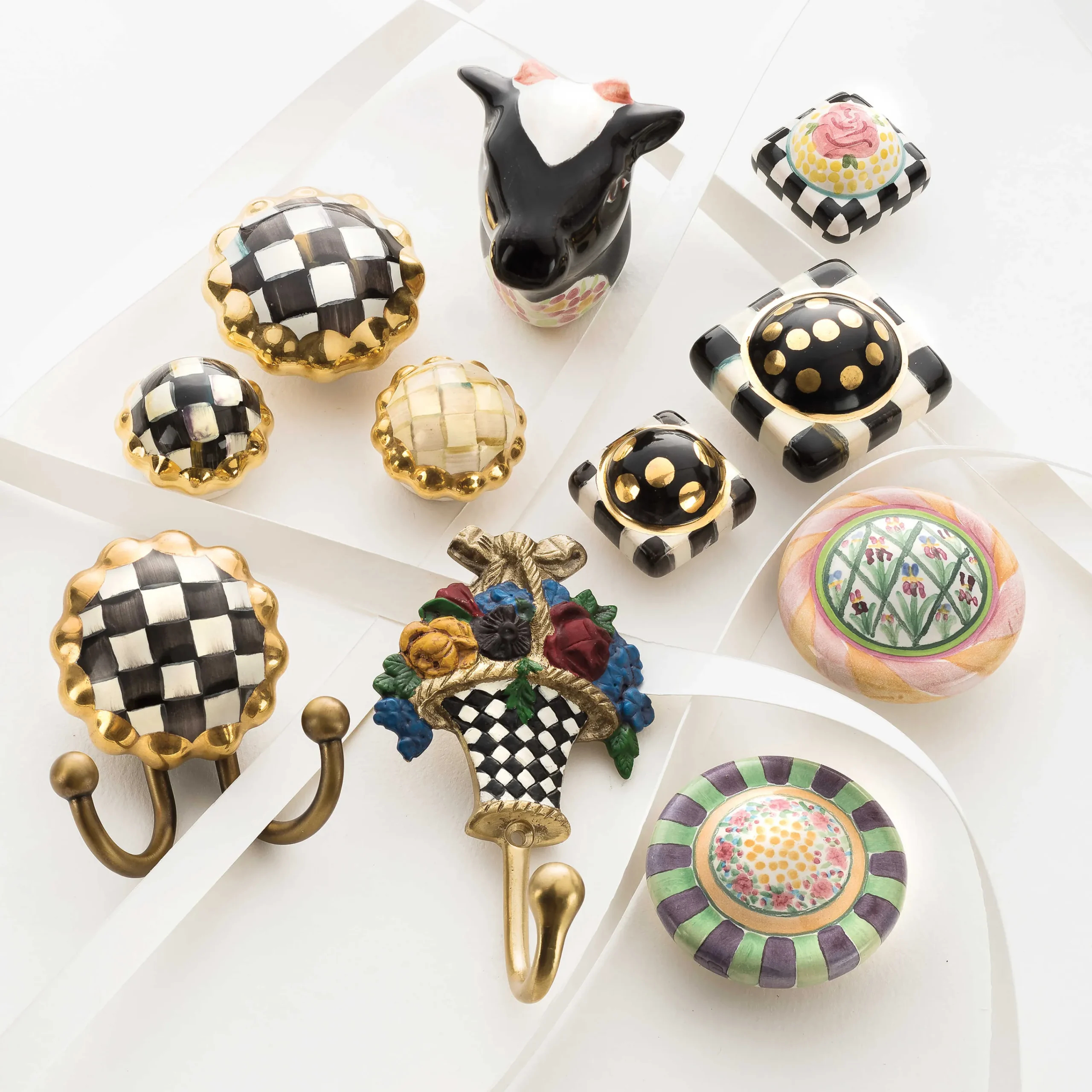 Courtly Check Hook|MacKenzie-Childs Sale