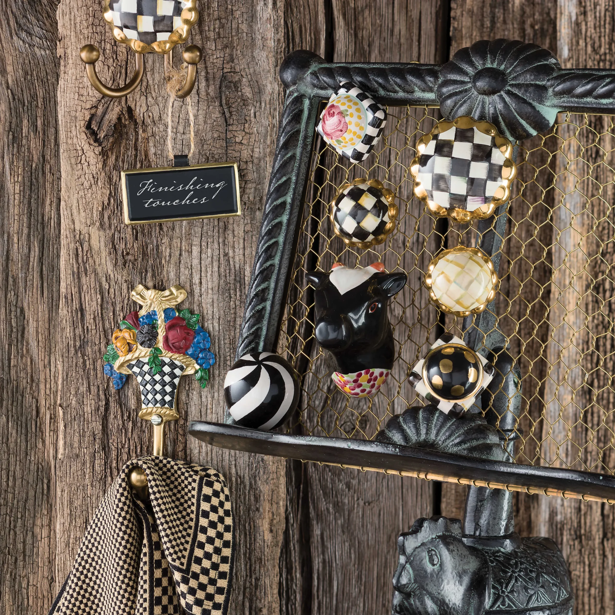 Courtly Check Hook|MacKenzie-Childs Sale