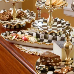 Courtly Check Hors D'Oeuvre Tray|MacKenzie-Childs Clearance