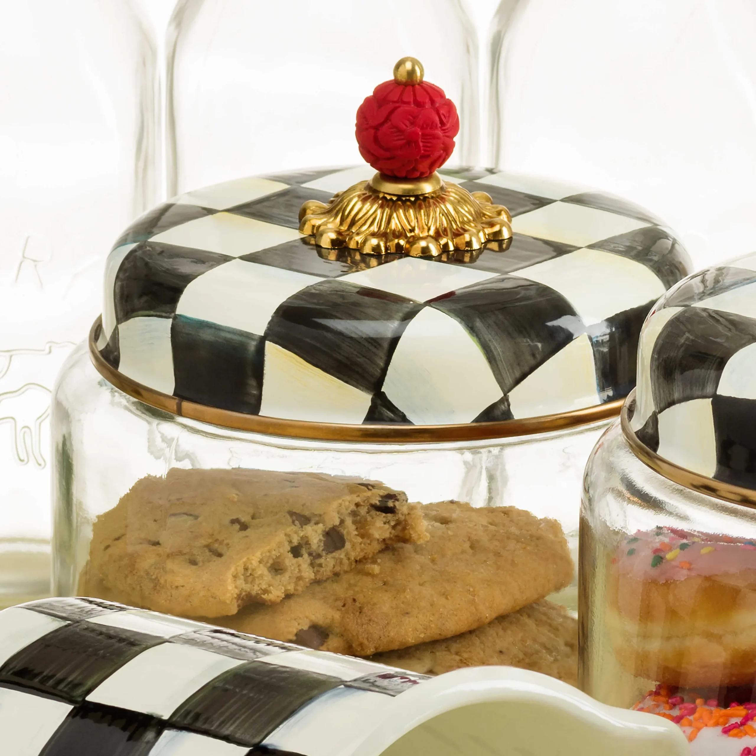 Courtly Check Kitchen Canister - Large|MacKenzie-Childs Best