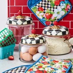 Courtly Check Kitchen Canister - Large|MacKenzie-Childs Best