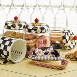 Courtly Check Kitchen Canister - Large|MacKenzie-Childs Best